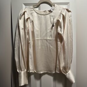 Express XS cream blouse NWT